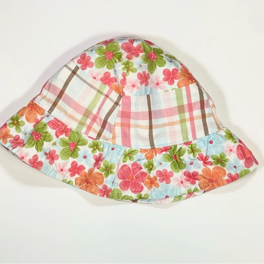 Gymboree - Floral Plaid Sunhat - Size 3-6M